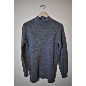 NWT Lauren Conrad Smokey Slate Mock Neck Tunic